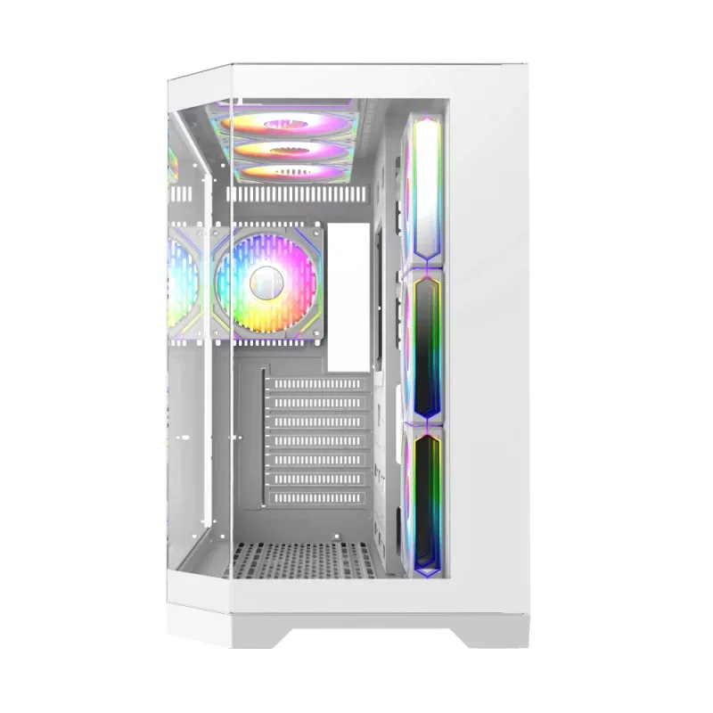 Gamemax кутия Case ATX - HYPE-A White - 4 x 120 mm Addressable RGB fans - Image 164