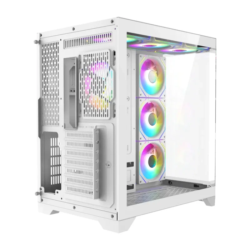 Gamemax кутия Case ATX - HYPE-A White - 4 x 120 mm Addressable RGB fans - Image 145