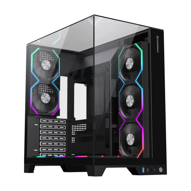 Gamemax кутия Case ATX - Infinity Pro Black - 5 x 120 mm Addressable RGB fans - Image 147