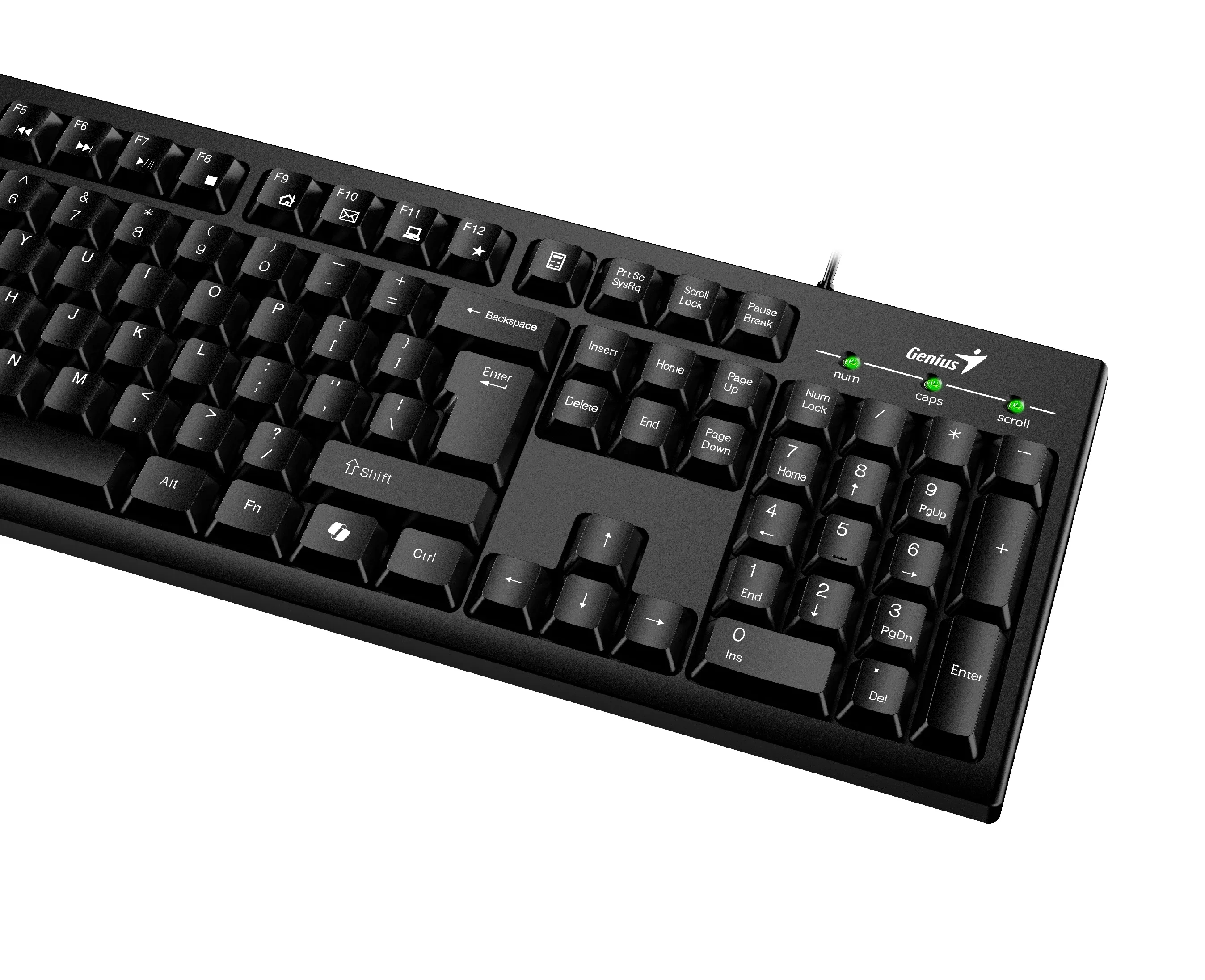 Genius клавиатура кирилизирана Smart Keyboard KB-100 Black - AI, BG Layout, USB - Image 249