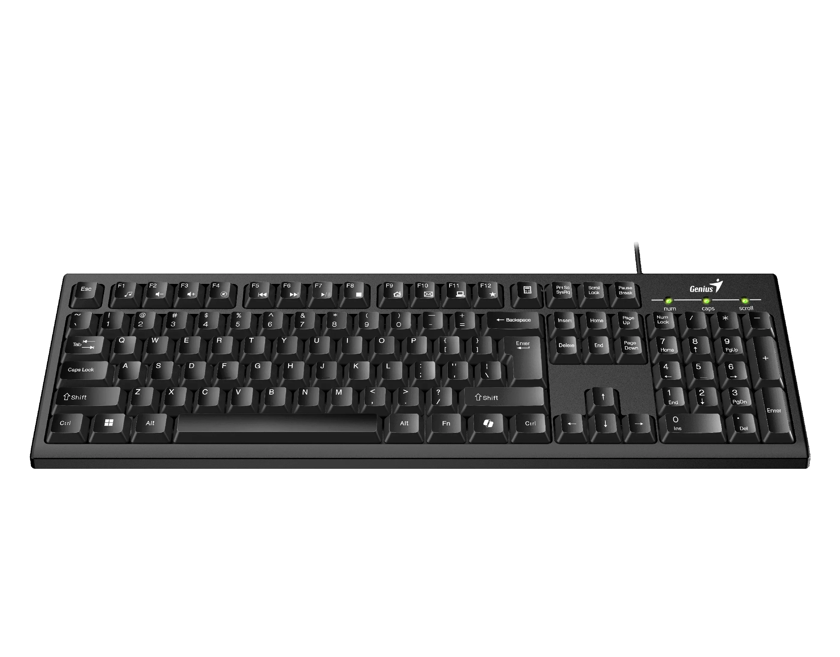 Genius клавиатура кирилизирана Smart Keyboard KB-100 Black - AI, BG Layout, USB - Image 255