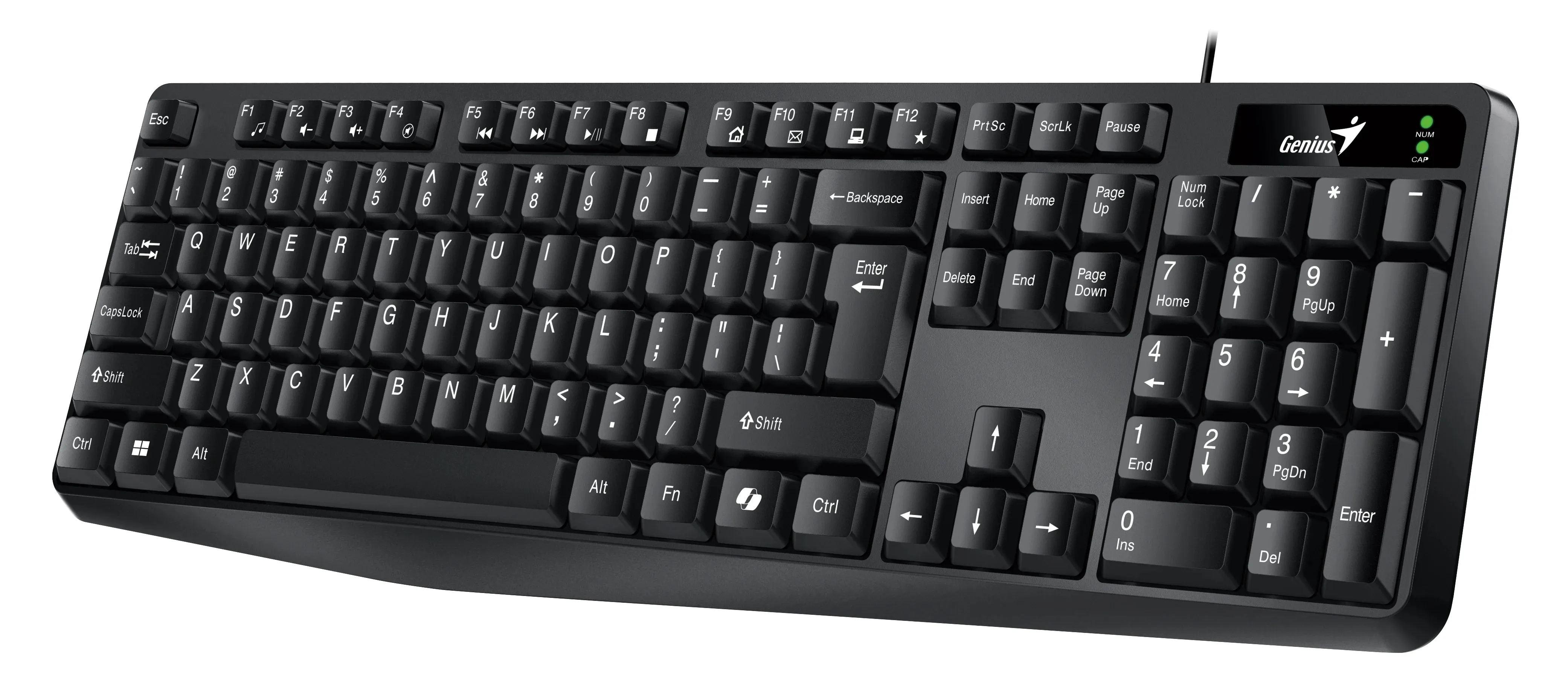 Genius клавиатура кирилизирана Smart Keyboard KB-117 Black - AI BG Layout