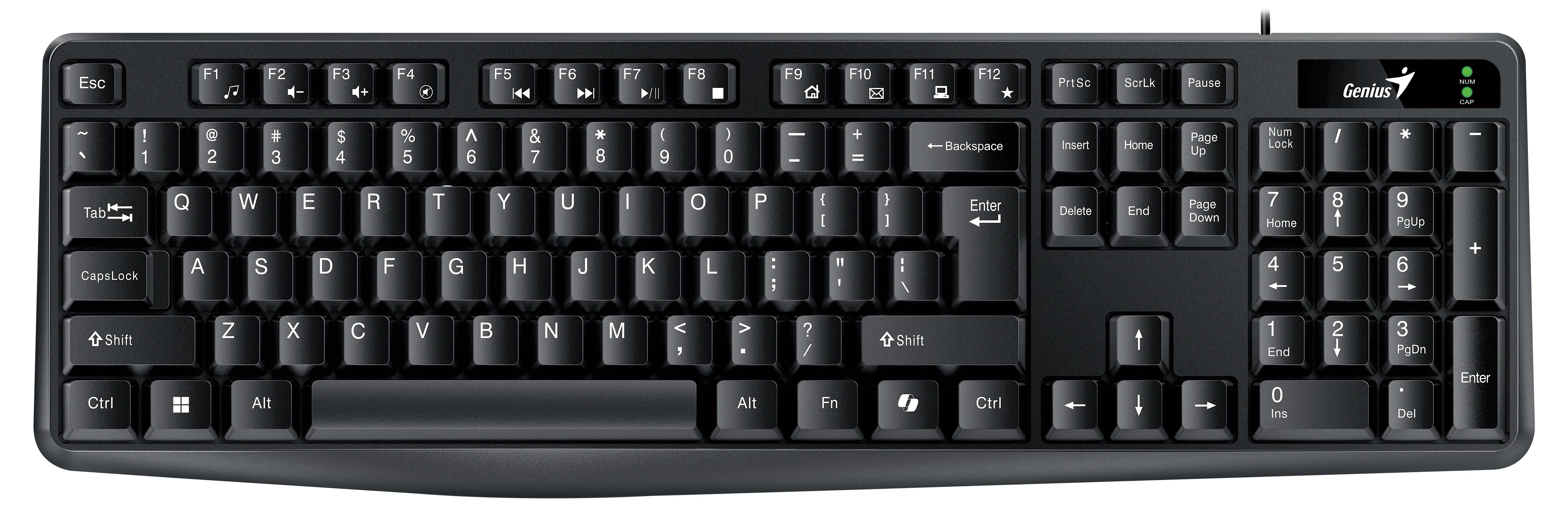Genius клавиатура кирилизирана Smart Keyboard KB-117 Black - AI, BG Layout, USB - Image 265