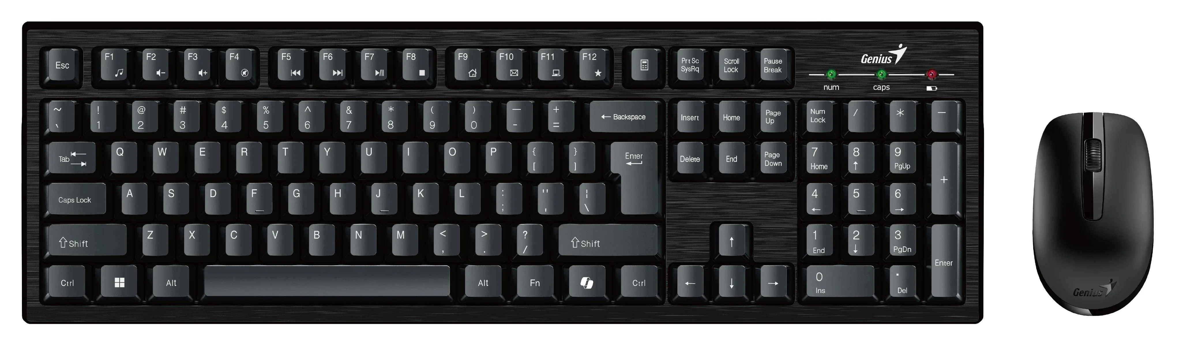 Genius клавиатура и мишка Wireless Keyboard and Mouse - KM-8101 Black - AI BG
