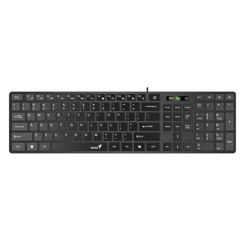 Genius клавиатура Slim Keyboard SlimStar 126 Black - Copilot Low profile Chocolate