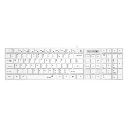 Genius клавиатура Slim Keyboard SlimStar 126 White - Copilot Low profile Chocolate