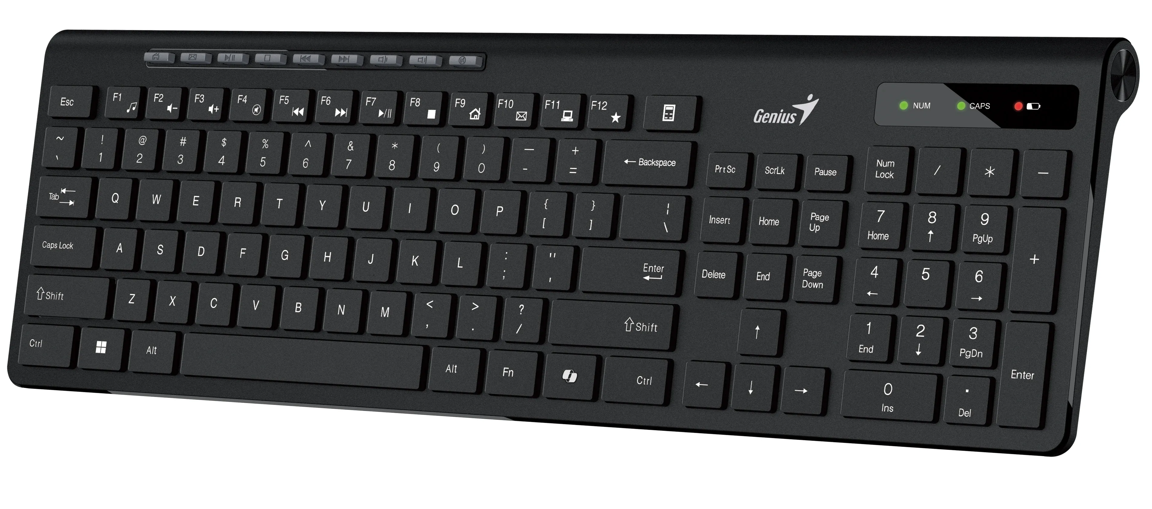 Genius клавиатура кирилизирана безжична Wireless Slim Keyboard SlimStar 7230 Black - AI BG