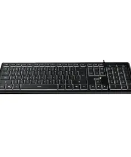 Genius клавиатура кирилизирана Keyboard SlimStar 820 Black  - AI Illuminated Slim BG
