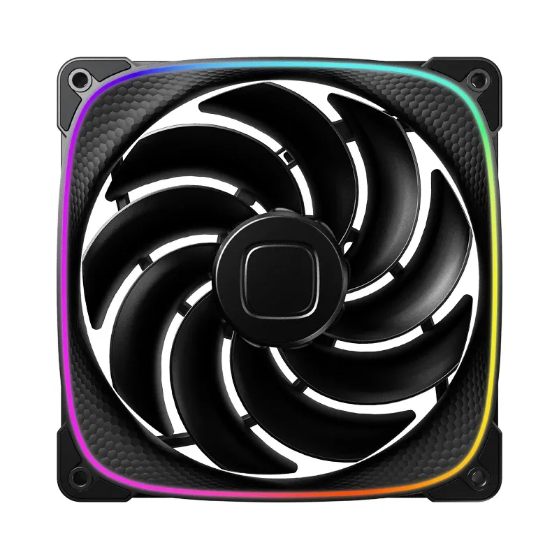 Geometric Future Комплект вентилатори Fan Pack 3-in-1 140 mm, Reversed - Squama 2503RB-14 Black - Image 152