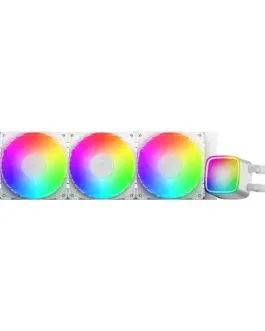 Alternative view of Geometric Future водно охлаждане Water Cooling - Eskimo Pro 360 White - Addressable RGB, LGA1851/AM5