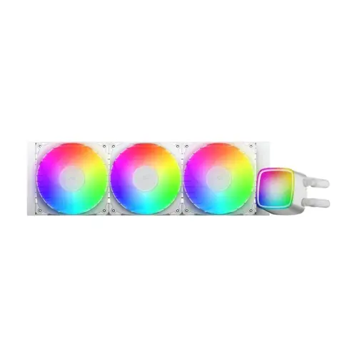 Alternative view of Geometric Future водно охлаждане Water Cooling - Eskimo Pro 360 White - Addressable RGB, LGA1851/AM5