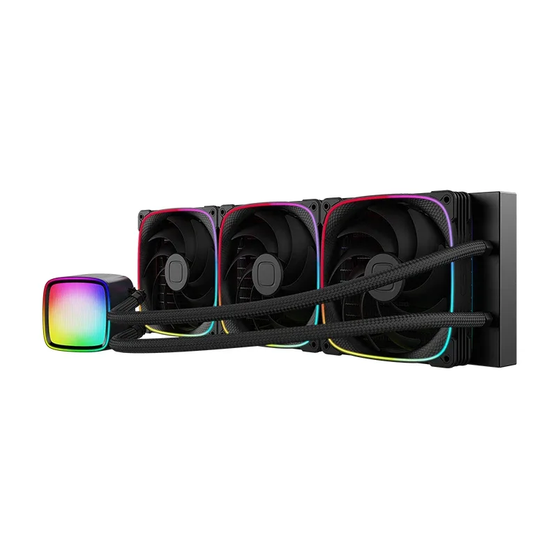 Geometric Future водно охлаждане Water Cooling - Eskimo Pro 420 Black - Addressable RGB, LGA1851/AM5 - Image 132