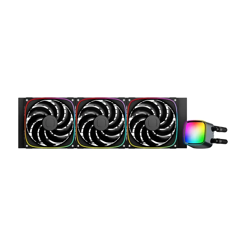 Geometric Future водно охлаждане Water Cooling - Eskimo Pro 420 Black - Addressable RGB, LGA1851/AM5 - Image 123