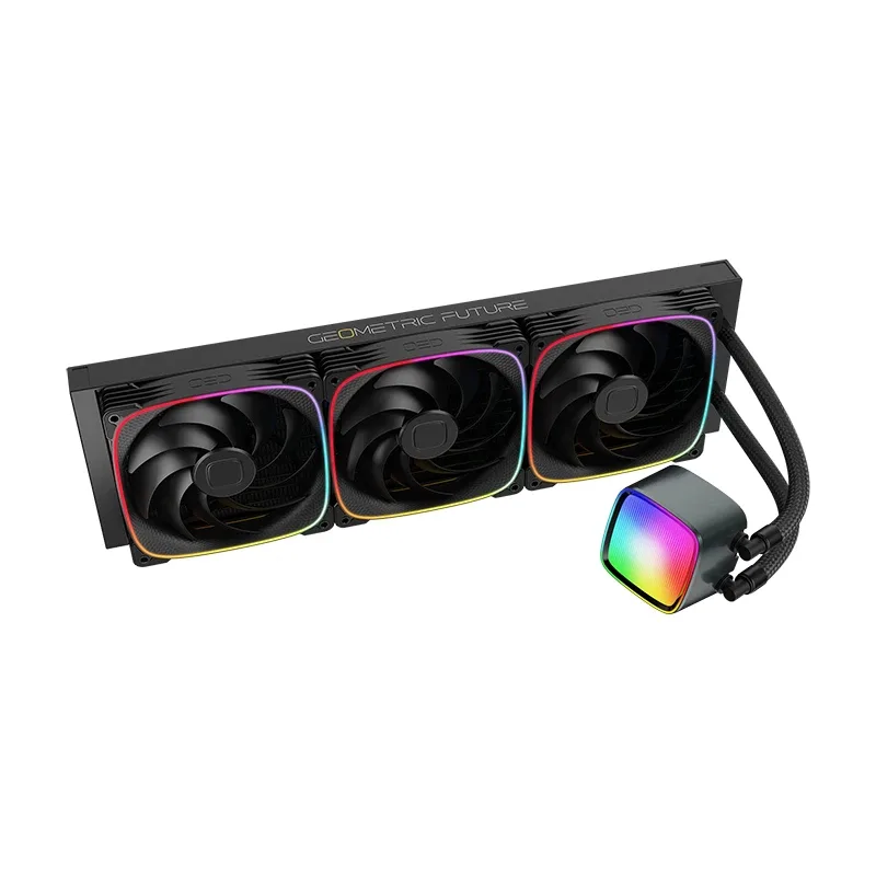 Geometric Future водно охлаждане Water Cooling - Eskimo Pro 420 Black - Addressable RGB, LGA1851/AM5 - Image 140
