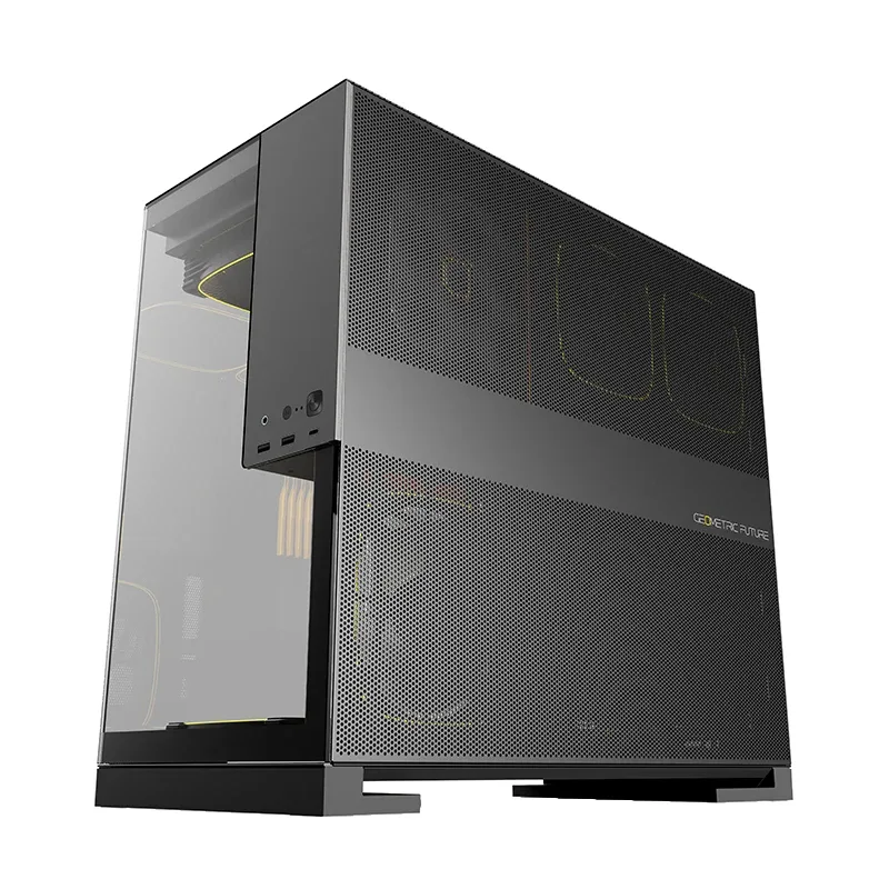 Geometric Future кутия Case EATX - Model 5 Black/Grey - 5 x 140 mm aRGB fans included - Image 8