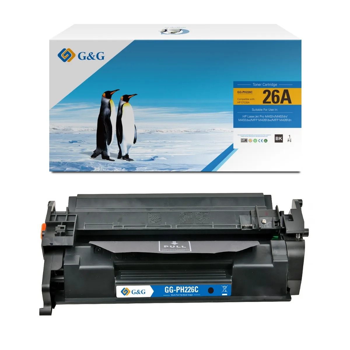УНИВЕРСАЛНА КАСЕТА ЗА HP LaserJet  Pro M402/MFP M426 series - /26A/ - Black - CF226A / CRG-052 (CRG052) - PN NT-PH226C -