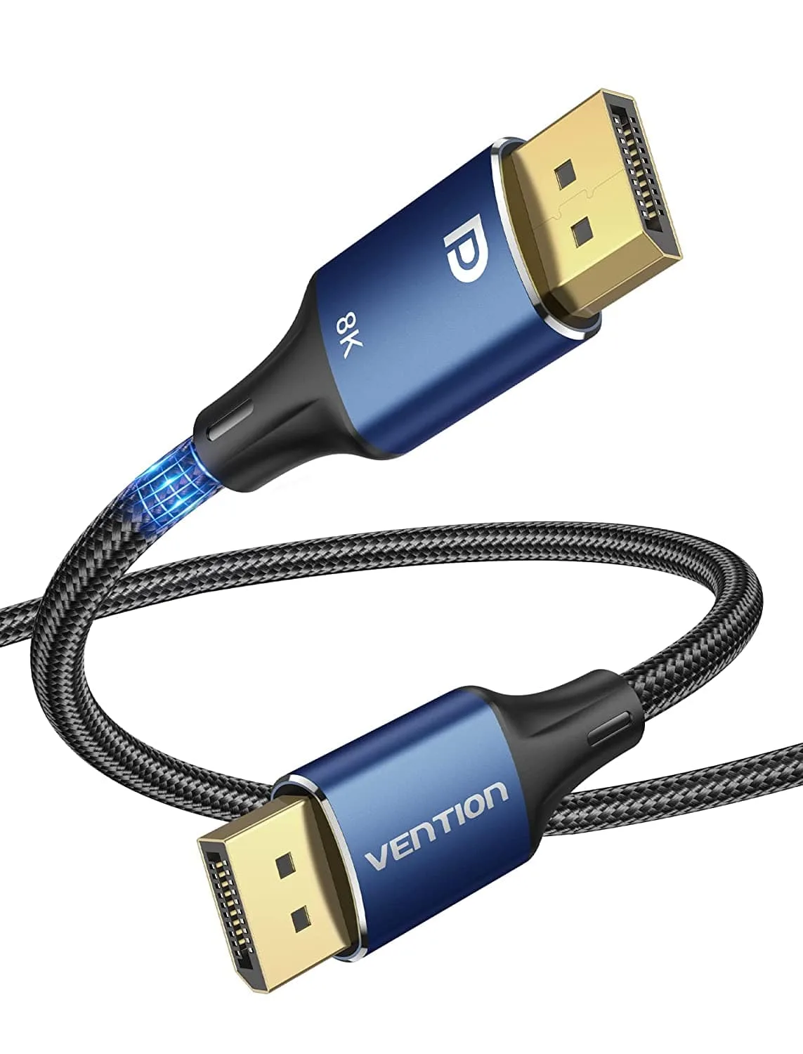Vention кабел Display Port 1.4 DP M / M 8K 1.5m - Cotton Braided, Blue Aluminum Alloy - HCELG - Image 178