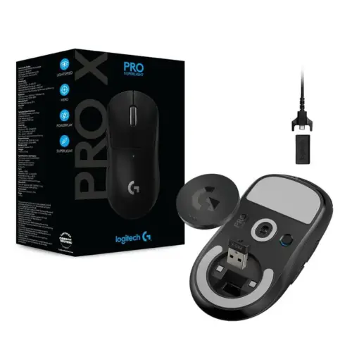 ГЕЙМЪРСКА МИШКА LOGITECH PRO X SUPERLIGHT – Wireless – Black – PN