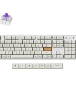 Геймърска безжична Механична клавиатура Keychron K10 HE Magnetic Switch - White Special