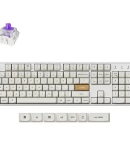 Геймърска безжична Механична клавиатура Keychron K10 HE Magnetic Switch - White Special