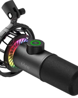 Alternative view of Настолен микрофон FIFINE K658 Dynamic RGB - Black