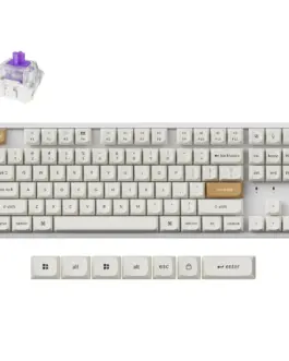 Геймърска Механична клавиатура Keychron K8 HE Magnetic Switch - White Special