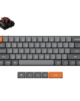 Геймърска Механична клавиатура Keychron K9 Max QMK HS 60% Keychron Milk POM Switch Brown
