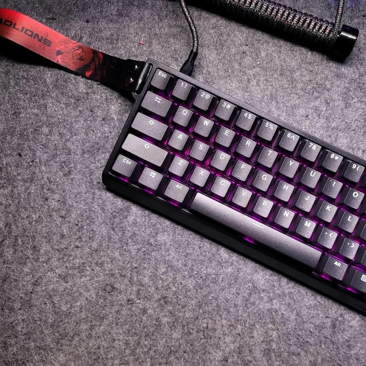 Madlions професионална геймърска механична клавиатура Professional Gaming Mechanical Keyboard MAD 60 HE RGB - 1K, Magnetic Amber Pro Switches - Black - Image 29