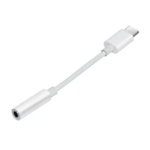 Makki преходник Adapter Type-C M to 3.5mm audio jack 4P F White - MAKKI-CBL-C-AUDIO-WH