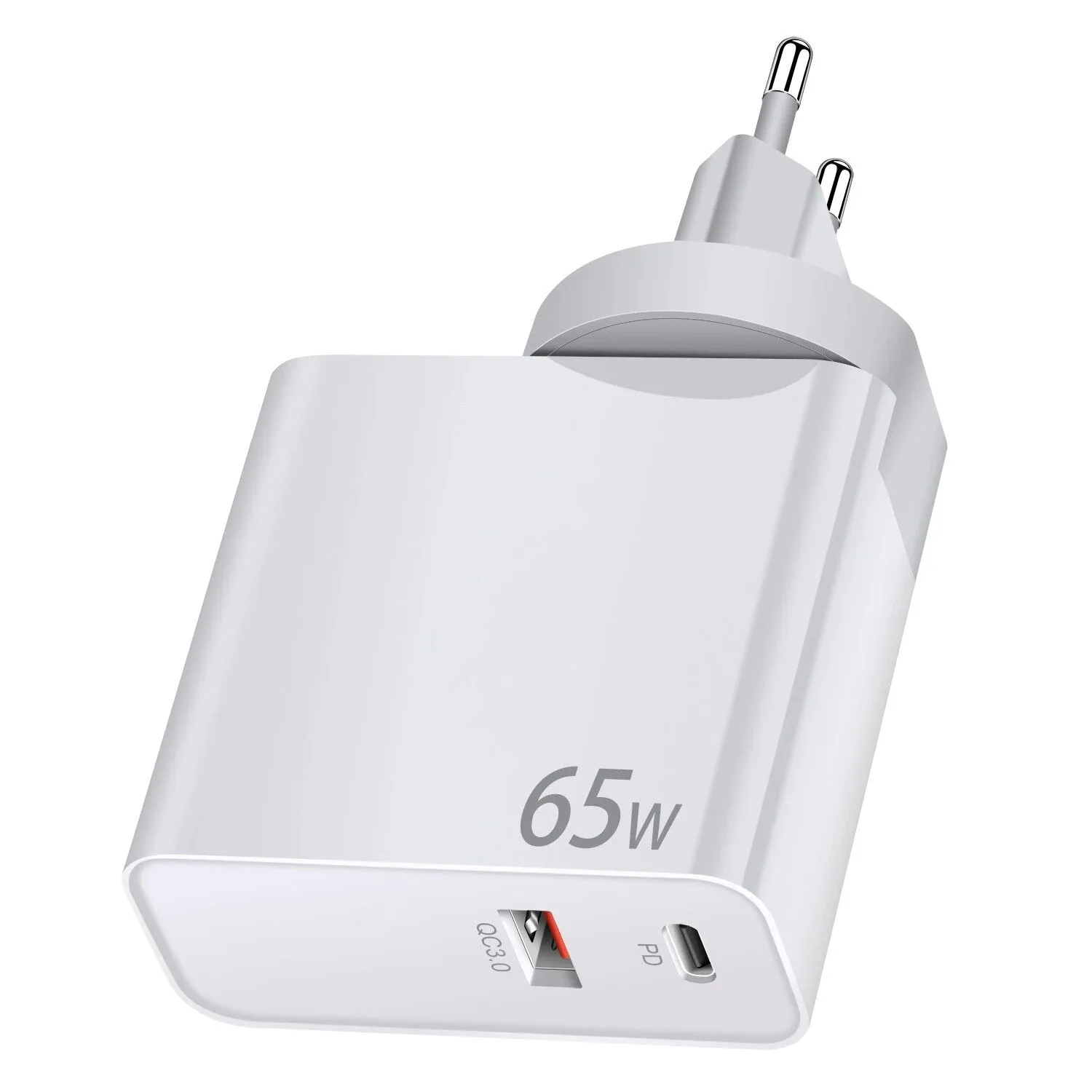 Makki Универсално зарядно за стена Charger Wall GaN - USB Type-C/A 65W White - MAKKI-GN65W1A1C - Image 88