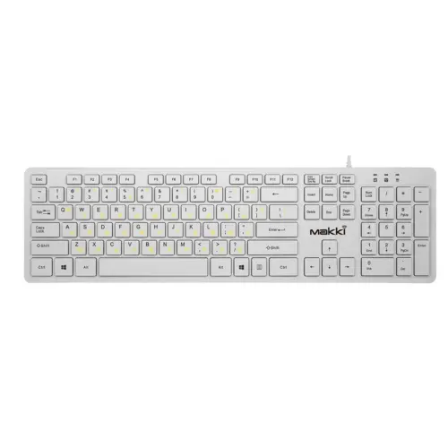 Makki нископрофилна кирилизирана клавиатура Keyboard USB BG - Low profile Chocolate - KB-C14