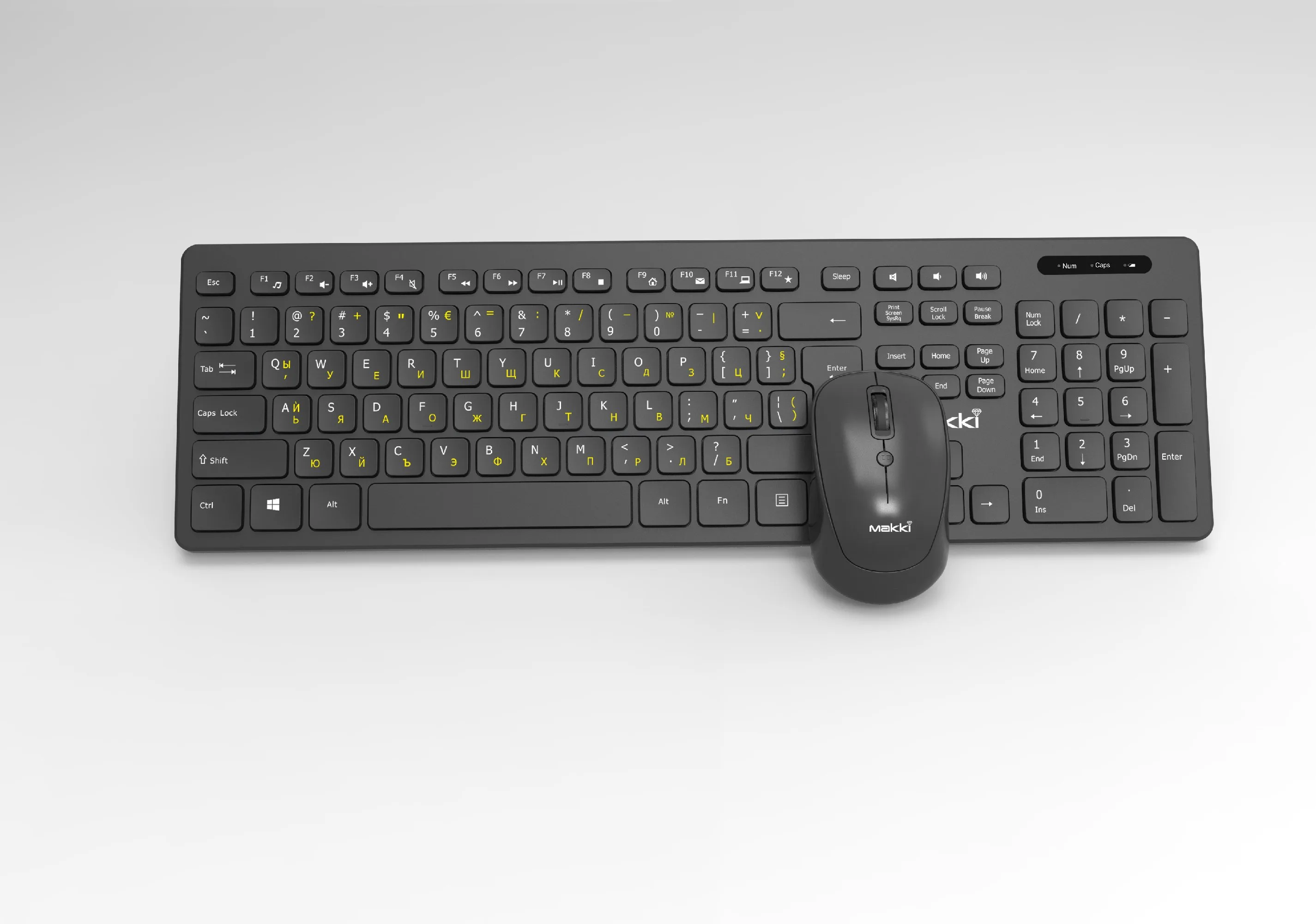 Makki БДС клавиатура и мишка Combo Keyboard and Mouse Wireless 2.4G BG low-profile chocolate - MAKKI-KB-KMX-C16 - Image 263