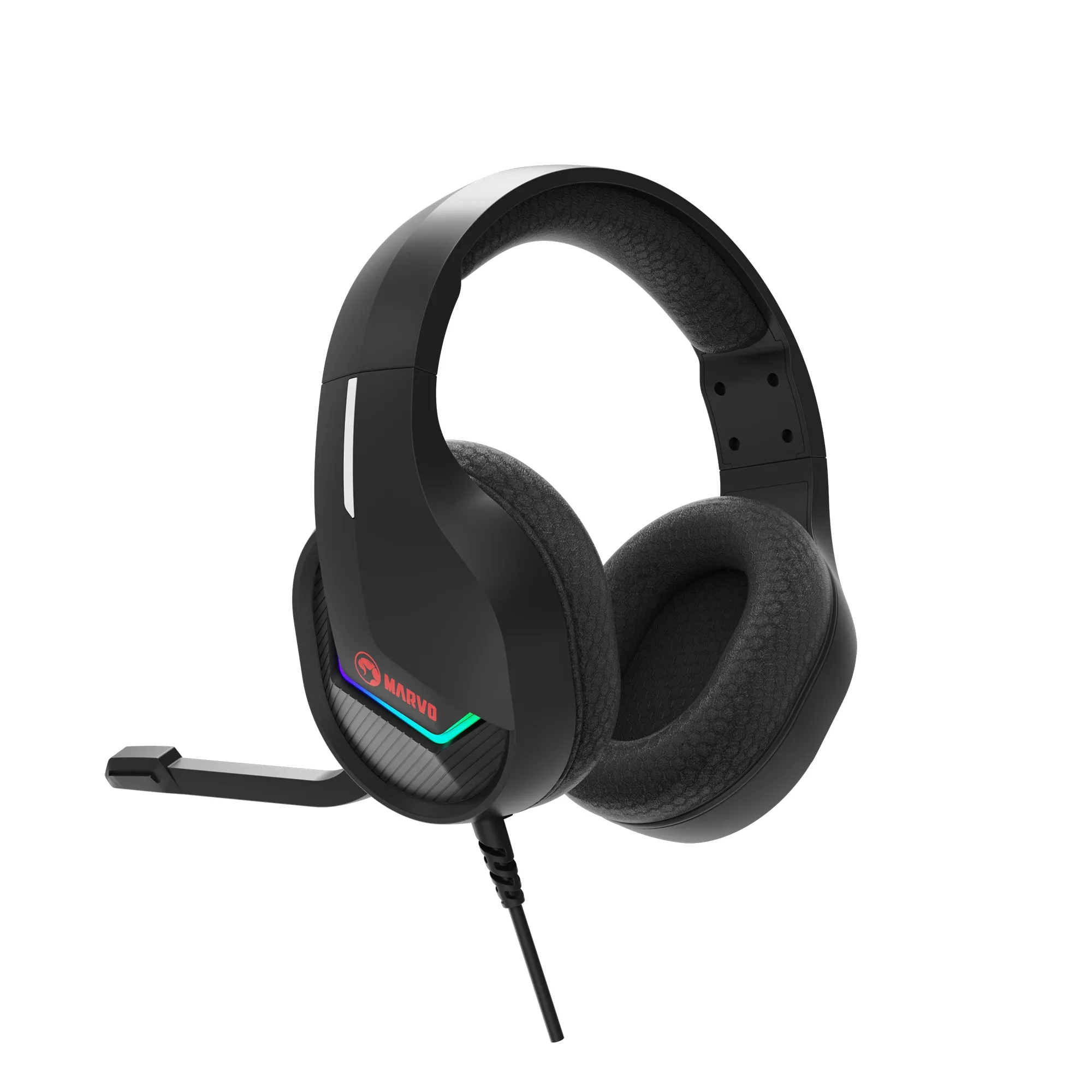 Marvo геймърски слушалки Gaming Headphones H8618 Black - 50mm, USB, RGB - Image 174