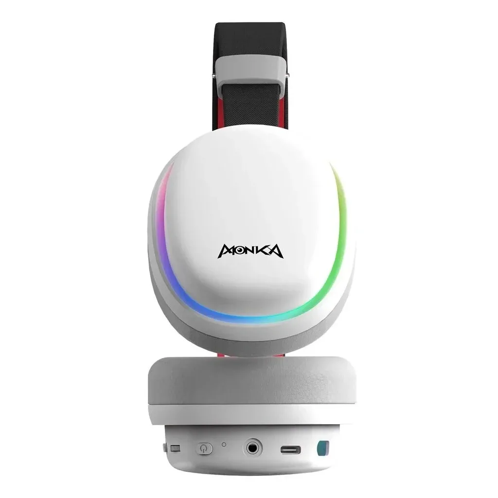 Marvo безжични геймърски слушалки Gaming Headphones Monka Echo RS - Bluetooth, 2.4G, RGB - MARVO-HG9070W - Image 183