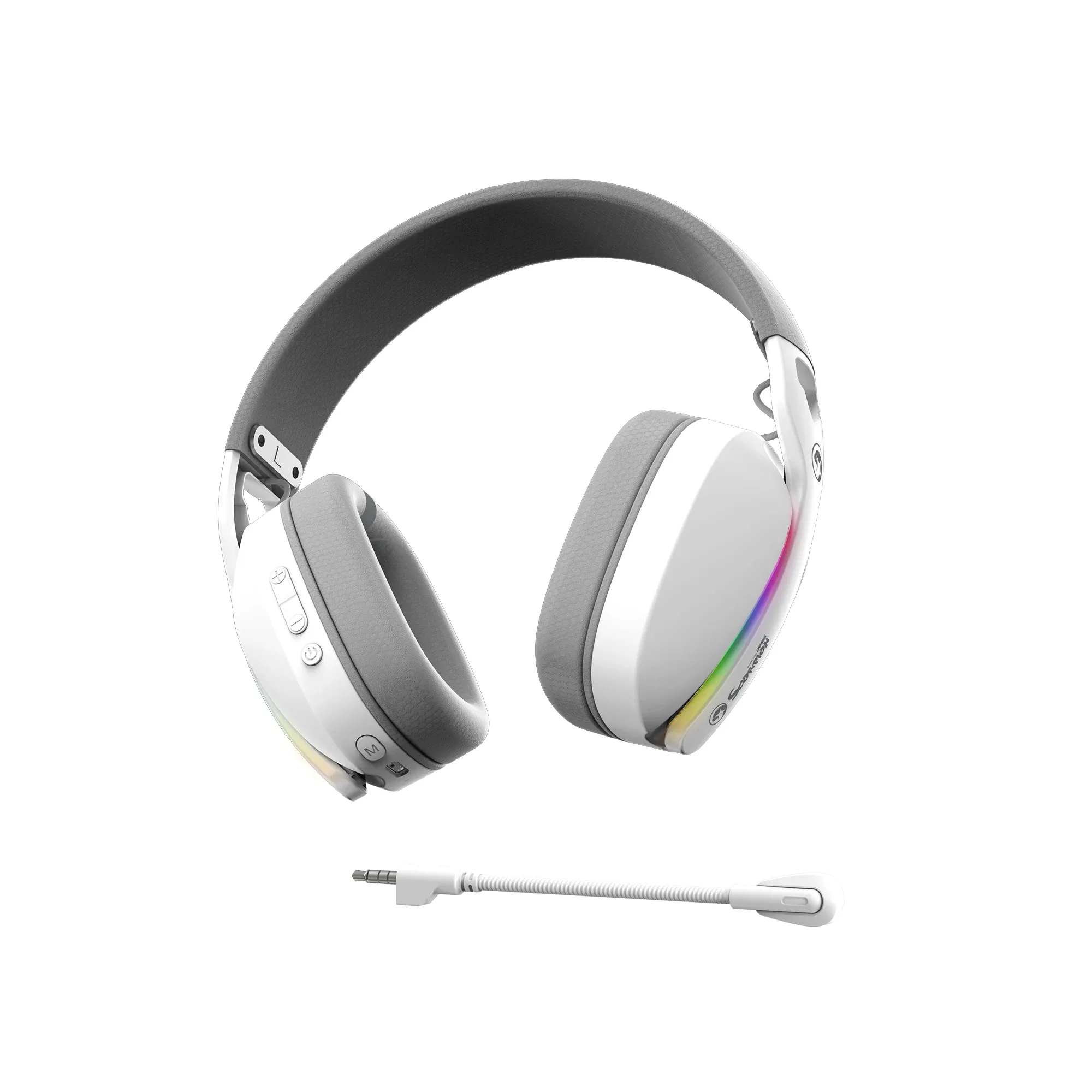 Marvo Геймърски слушалки Gaming Headphones Pulz 70S White - 7.1 RGB - MARVO-HG9086-WH - Image 138