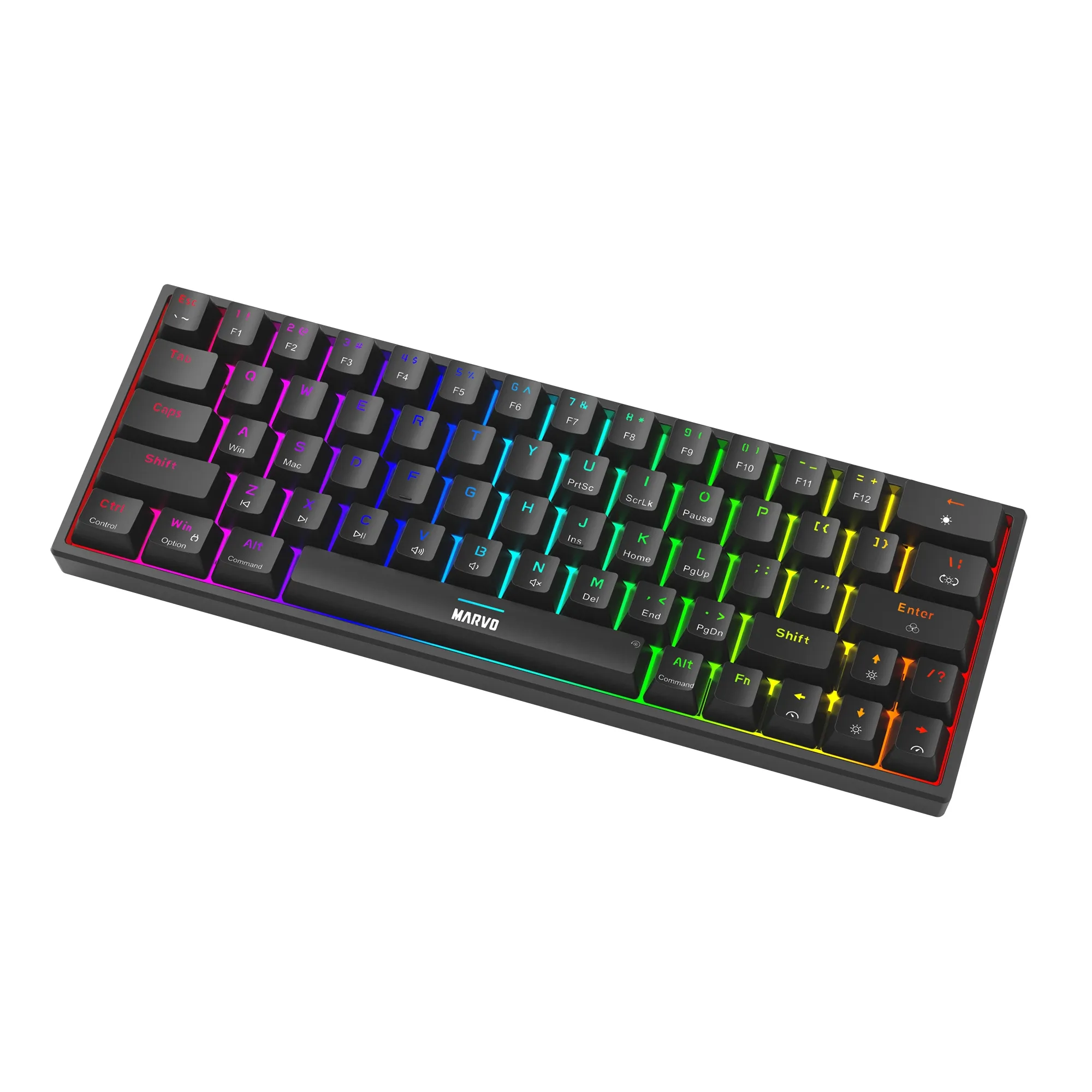 Marvo геймърска клавиатура Gaming Mechanical keyboard Shogo 63 - TKL, 63 keys - KG955 - Image 263