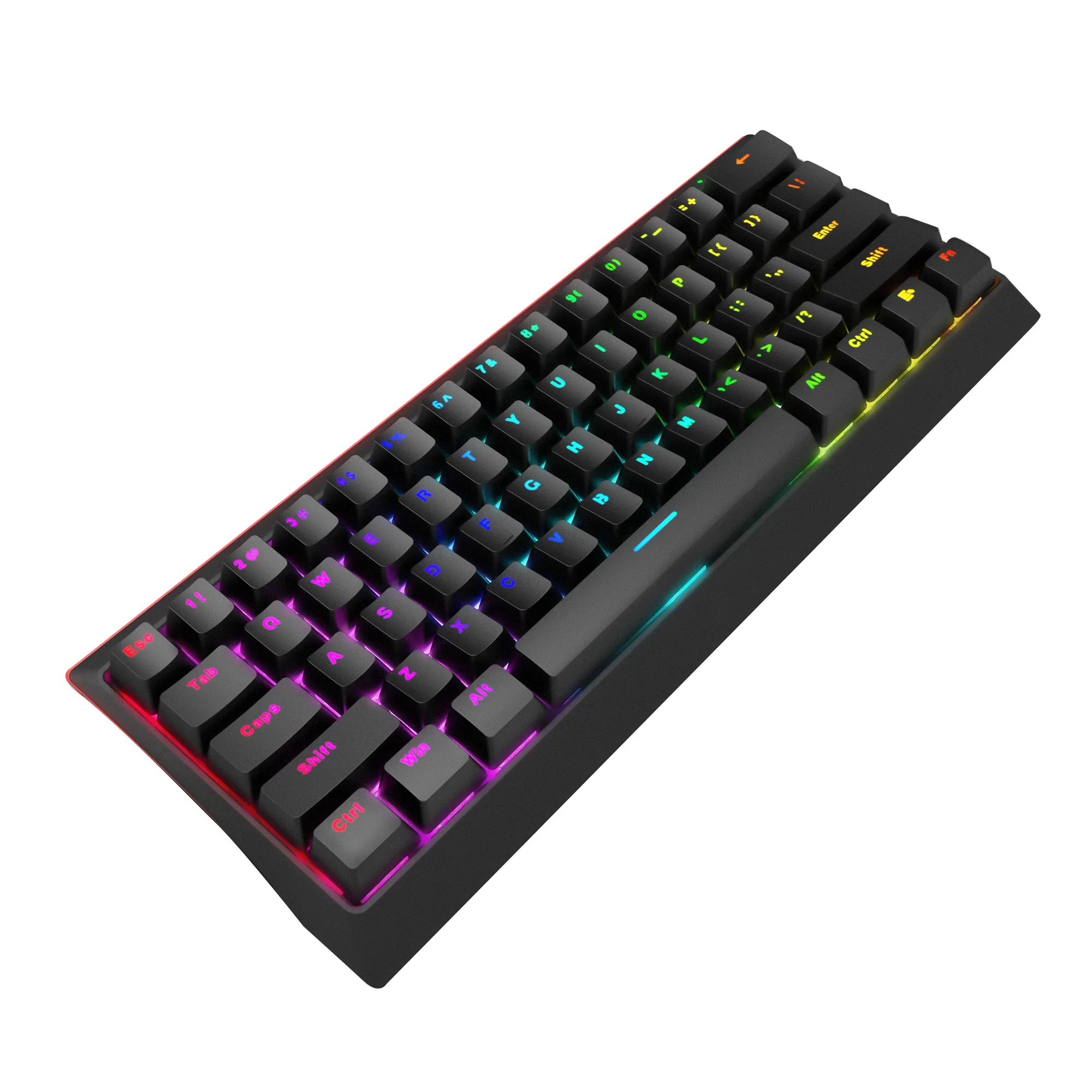 Marvo геймърска клавиатура Gaming Mechanical keyboard 61 keys TKL - KG962G - RED switches, RGB - Image 198