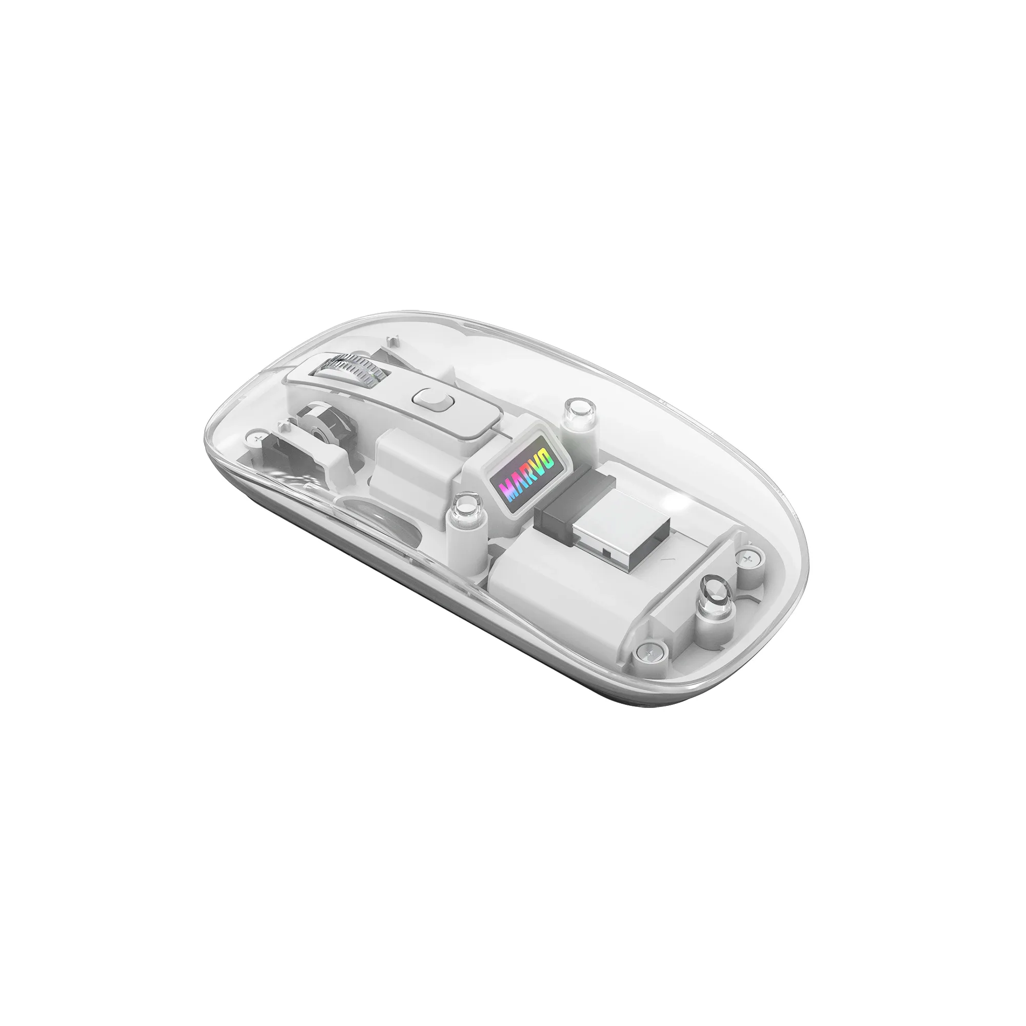 Marvo безжична мишка Wireless Mouse M810W White - 1600dpi, 2.4G, Bluetooth - Image 277