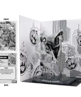 Alternative view of Фигурка FMarvel Spider-Man (Line Art) 1:10th Scale Collectible with Scene (Spider-Man #6) Gold Label
