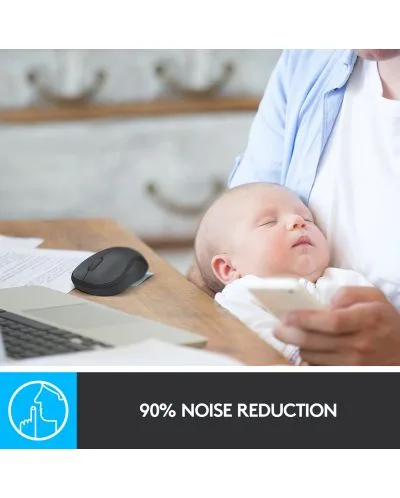 МИШКА LOGITECH M220 SILENT - USB - 2.4 GHz, Optical 1000 dpi - Wireless - Black - PN 910-004878 - Image 280