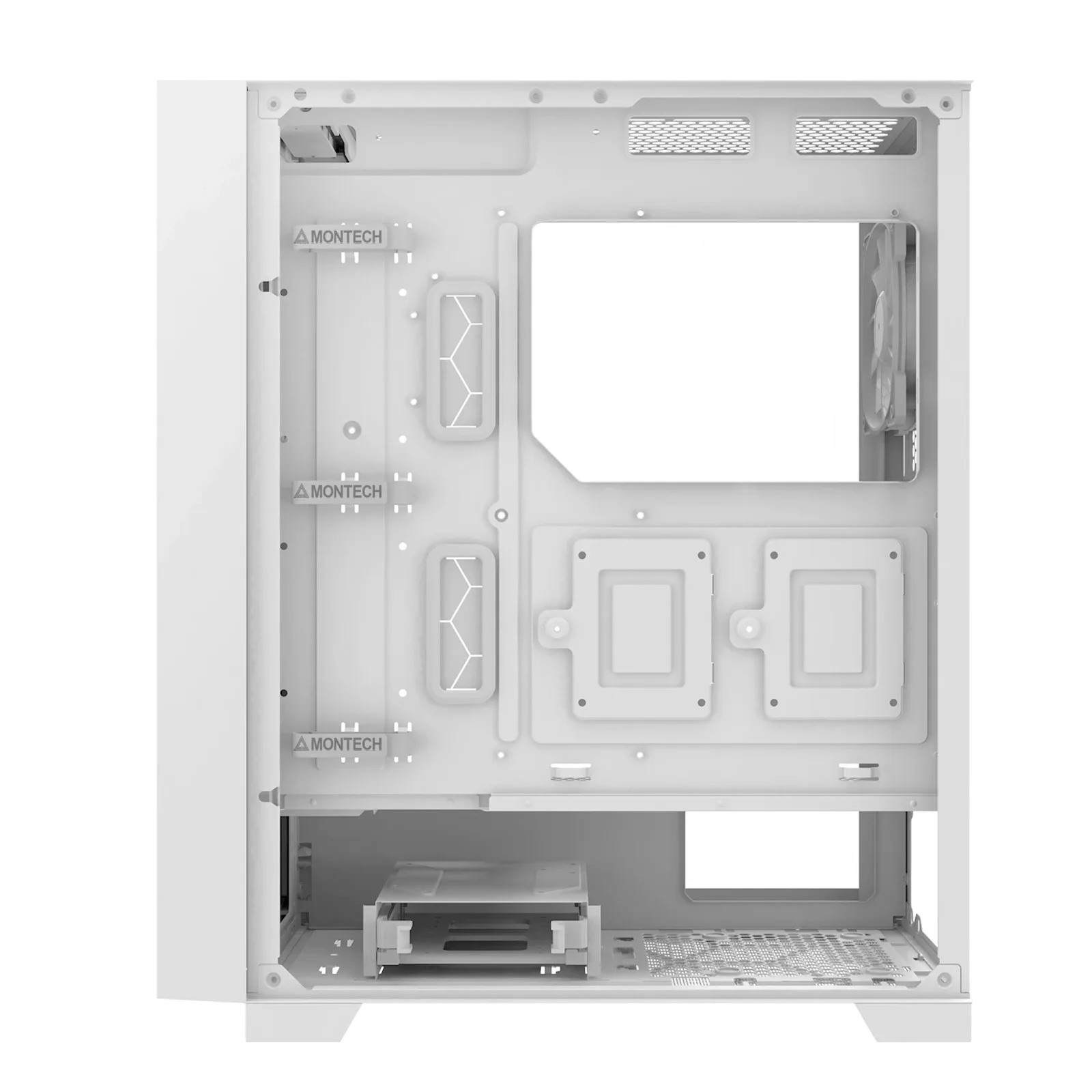 Montech кутия AIR 1000 LITE, Mid-tower Case, TG, 3x120mm Fans, White - Image 179