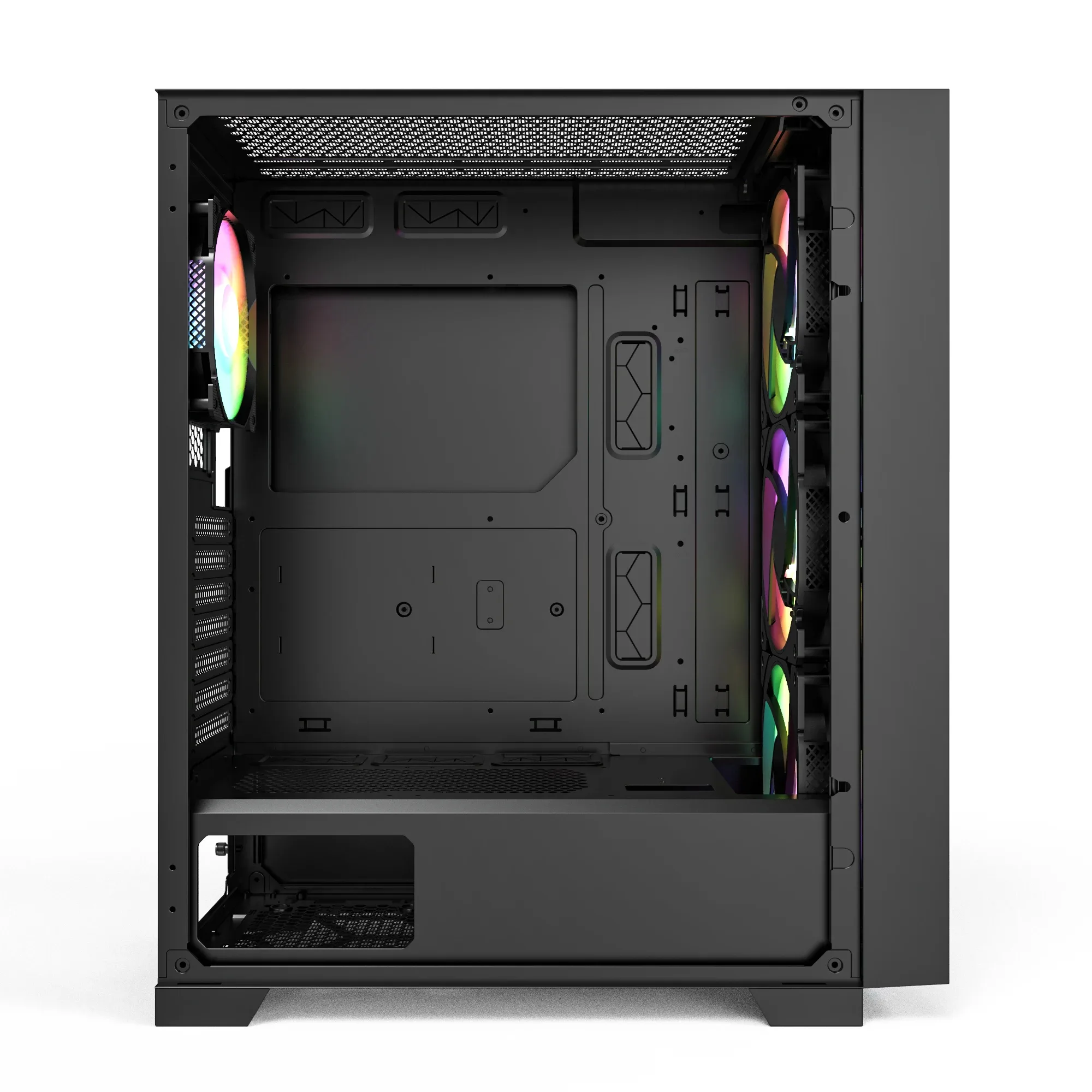 Montech кутия AIR 1000 PREMIUM, Mid-tower Case, TG, 2 Front Panels, 4x120mm ARGB Fans, Black - Image 194
