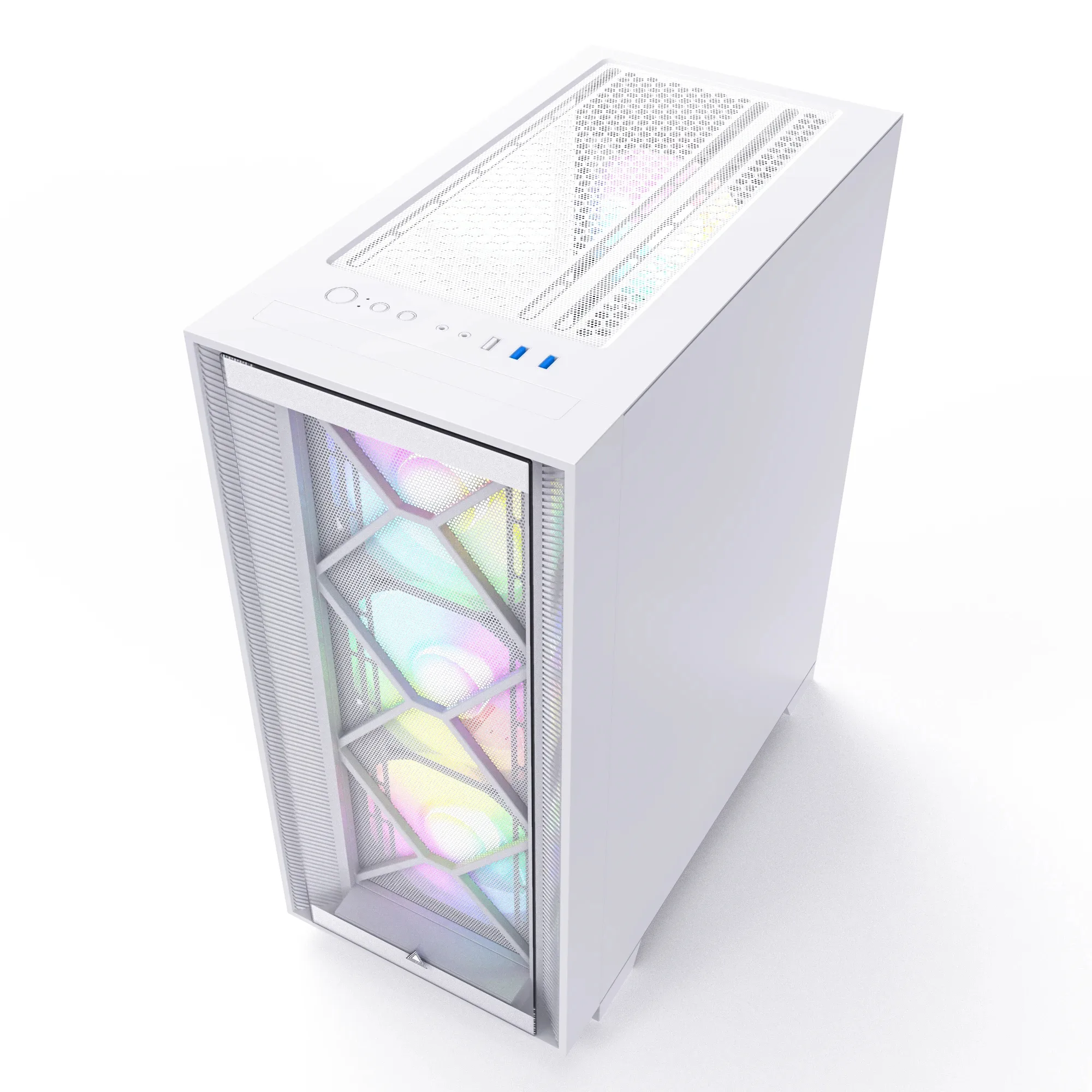 Montech кутия AIR 1000 PREMIUM, Mid-tower Case, TG, 2 Front Panels, 4x120mm ARGB Fans, White - Image 187