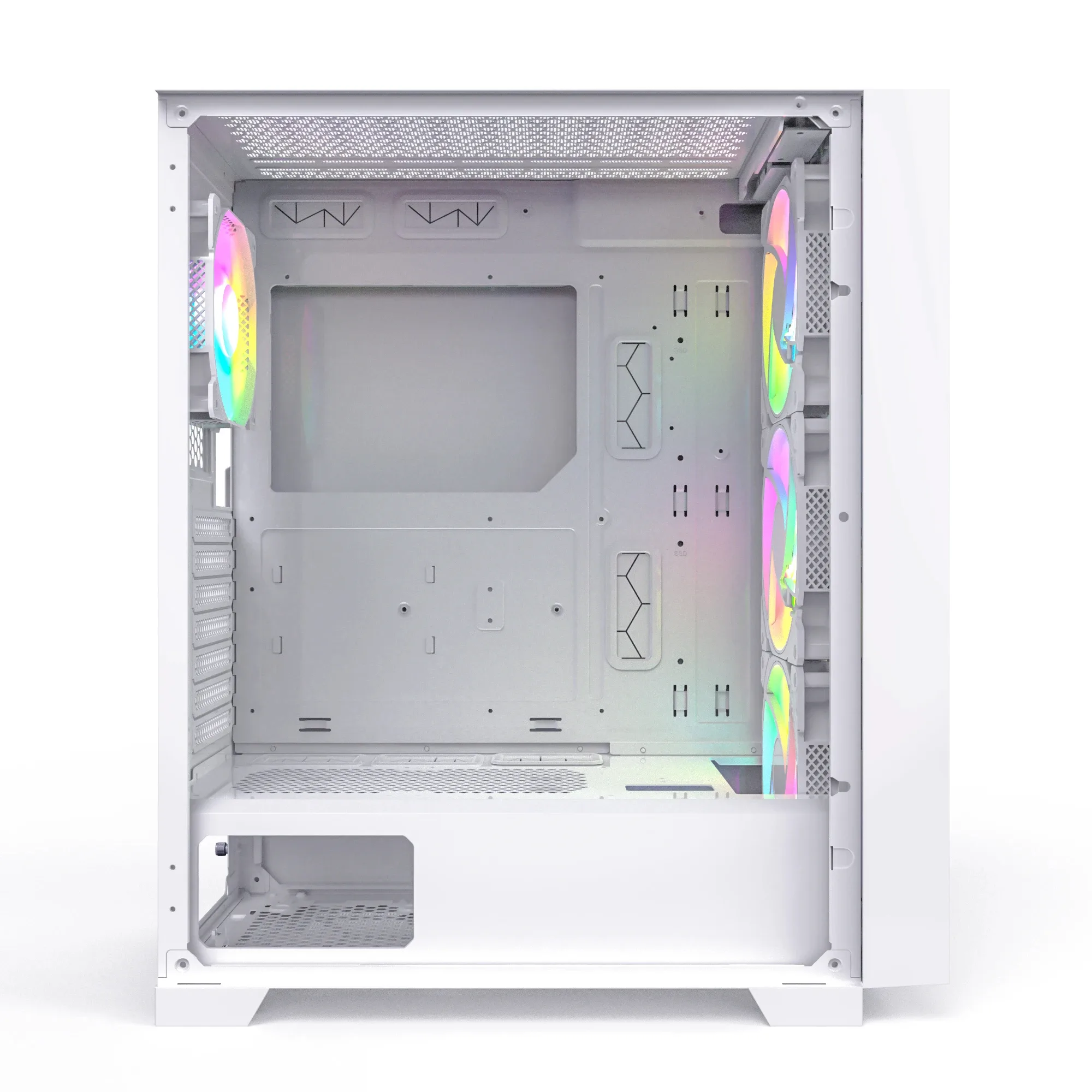 Montech кутия AIR 1000 PREMIUM, Mid-tower Case, TG, 2 Front Panels, 4x120mm ARGB Fans, White - Image 189
