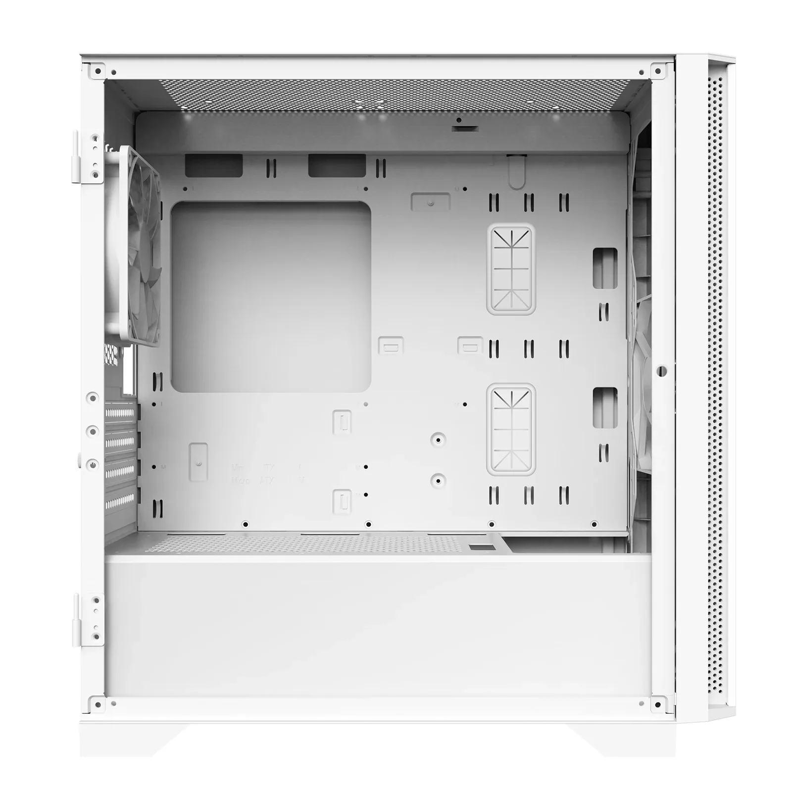 Montech кутия AIR 100 LITE, Micro ATX Case, TG, 2x120mm Fans, White - Image 197