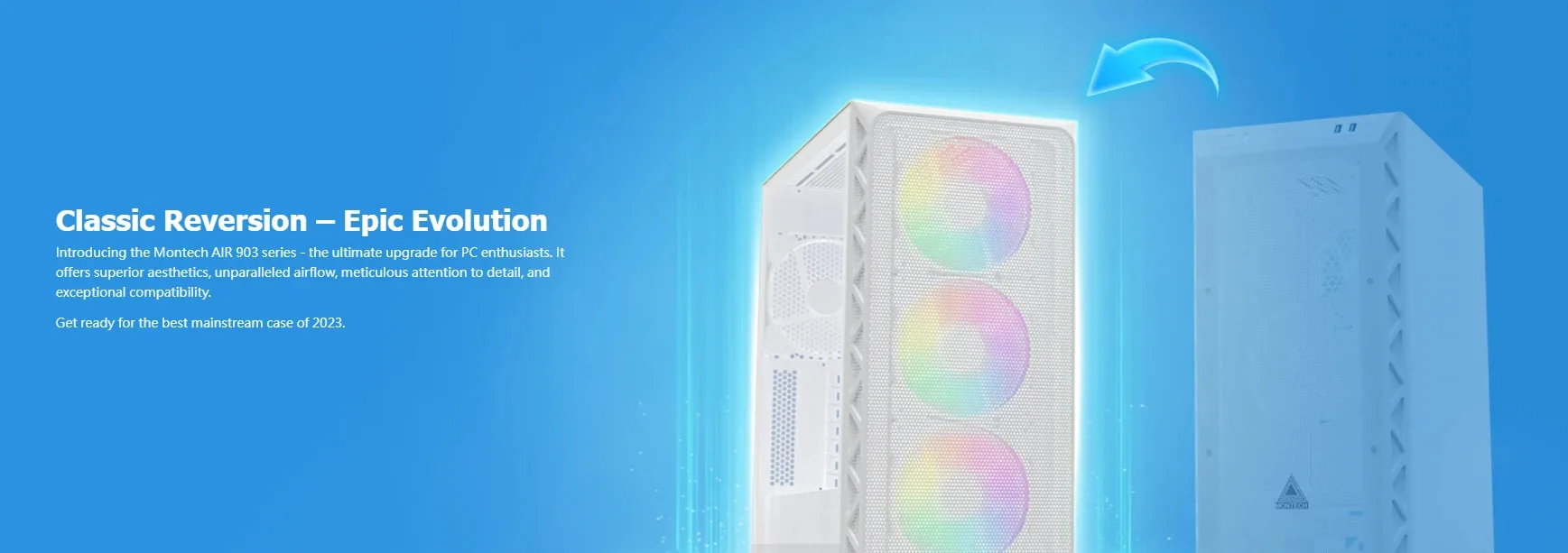 Montech кутия AIR 903 MAX, Mid-tower, TG, 4x140mm Fans, ARGB, White - Image 197