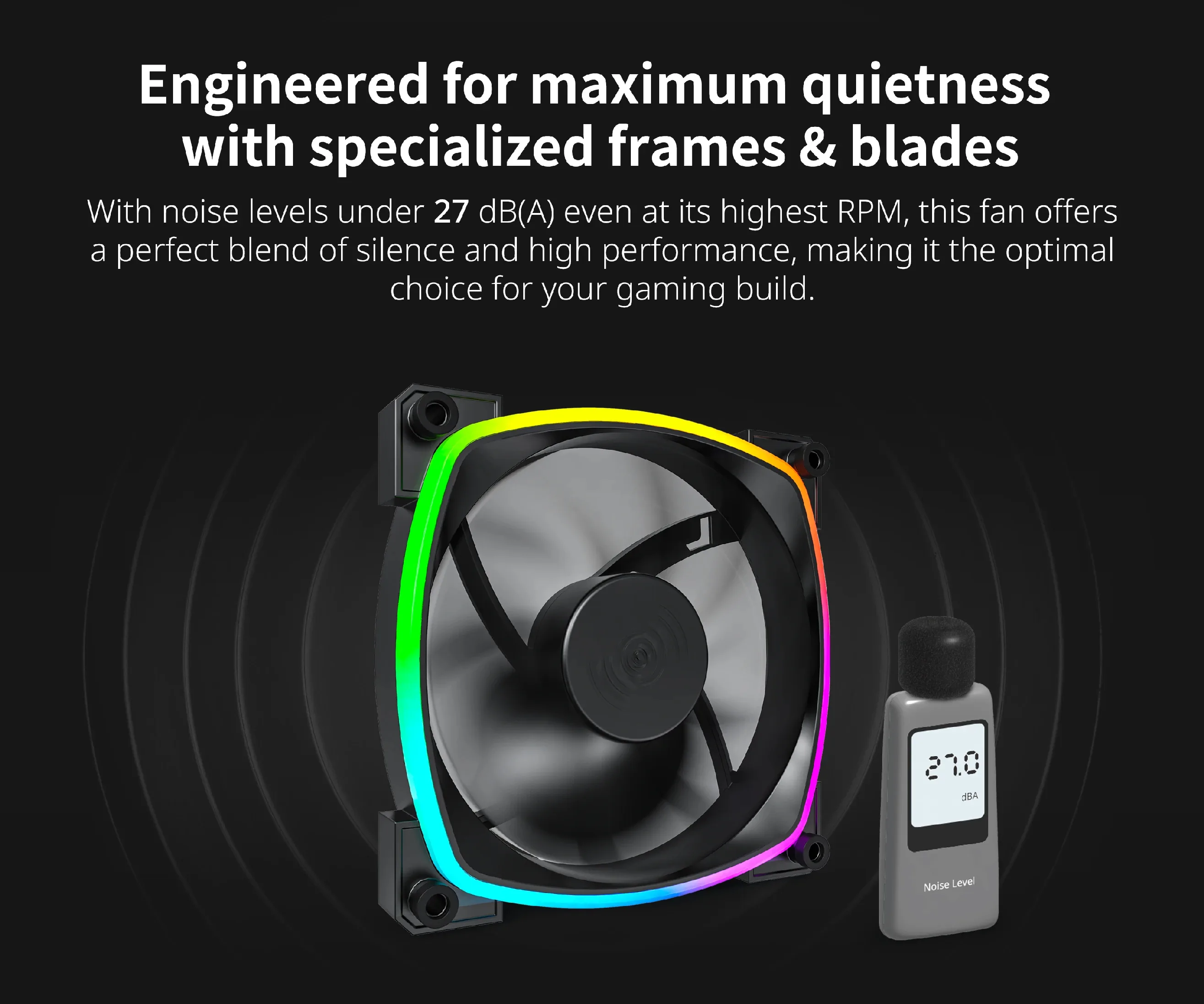 Montech вентилатор AX120 PWM, Fan 120mm, ARGB, Black - Image 168