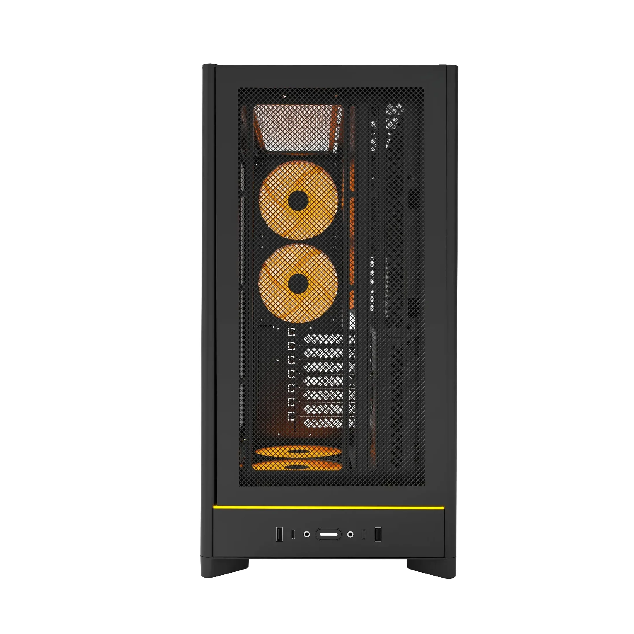 Montech кутия Case ATX - HS01 PRO (B) - 5 x 120 mm ARGB Fans, USB-C, Black - Image 189