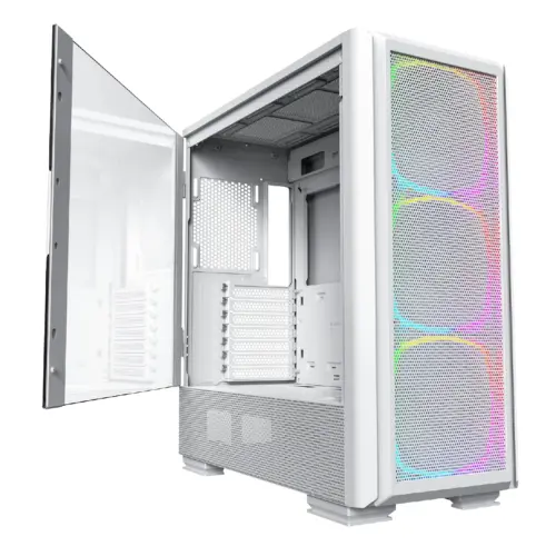 Montech кутия SKY TWO GX Mid-tower Case TG 3x140mm ARGB Fans White
