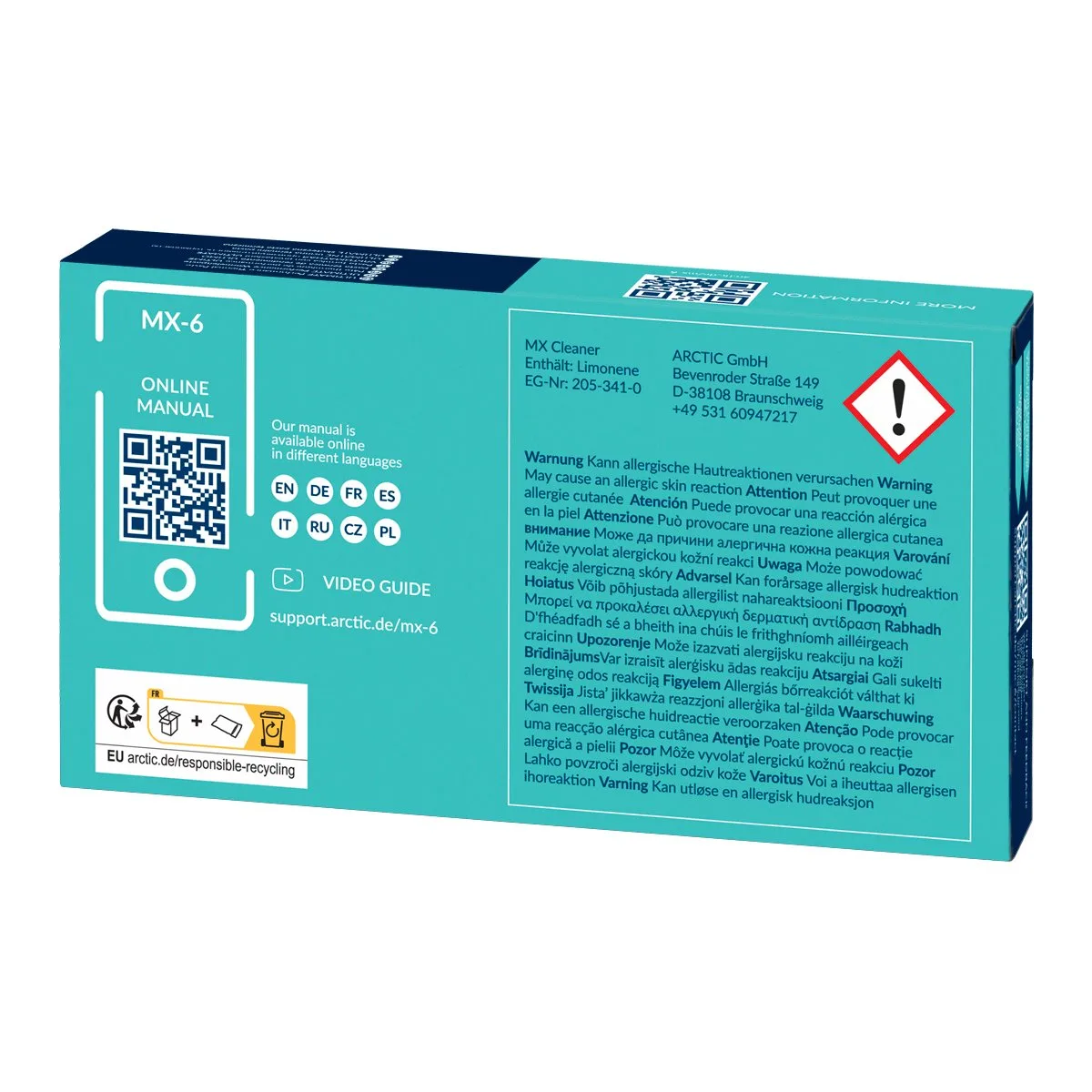 Arctic термо паста MX-6 Thermal Compound 4gr with 6pcs MX Cleaner - Image 84